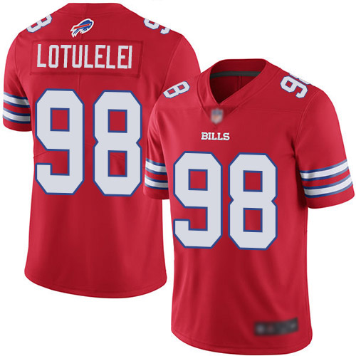 Men Buffalo Bills #98 Star Lotulelei Limited Red Rush Vapor Untouchable NFL Jersey